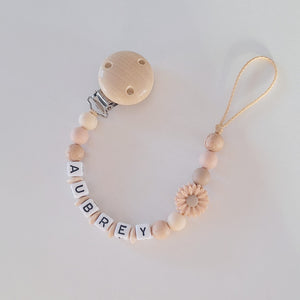 Personalized Pacifier Clip (Daisy)