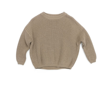 Load image into Gallery viewer, Chunky Knit Sweater | Taupe - Emi and Jo Baby
