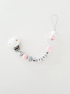 Personalized Pacifier Clip - Emi and Jo Baby