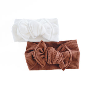 Ribbed Top Knot Bow - Emi and Jo Baby