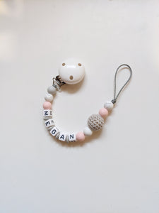Personalized Pacifier Clip - Emi and Jo Baby
