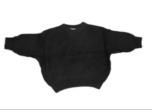 Load image into Gallery viewer, Chunky Knit Sweater | Black - Emi and Jo Baby
