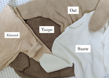 Load image into Gallery viewer, Chunky Knit Sweater | Snow - Emi and Jo Baby
